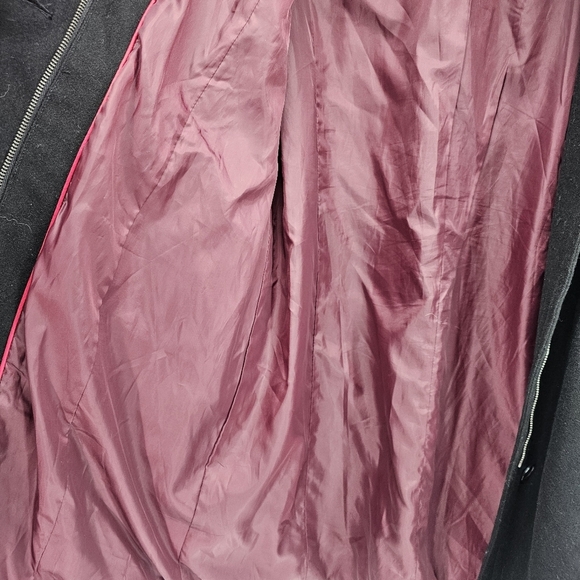 Tommy Hilfiger Navy Women's Single-breasted Wool-blend Coat Size Large - Picture 7 of 10